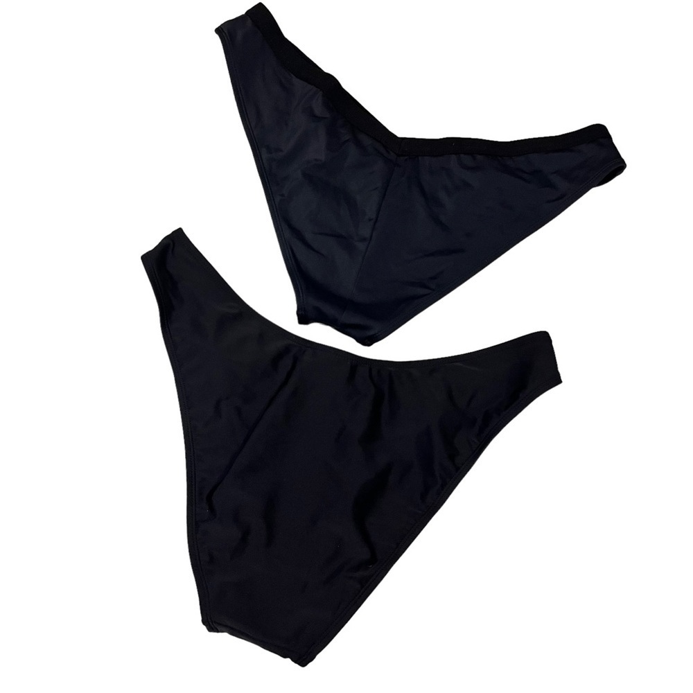 2 Black Bikini Bottoms XL PacSun Xhilaration - Picture 2 of 6